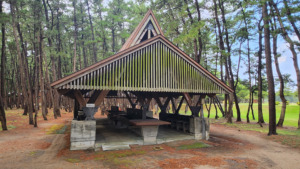 青森県西北アウトドア情報－十三湖中の島ブリッジパークキャンプ場