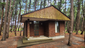 青森県西北アウトドア情報－十三湖中の島ブリッジパークキャンプ場